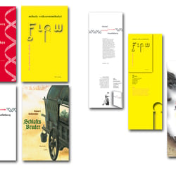 Design von Buchcovern + Verlagsplakaten • (Studienarbeit 2005)
