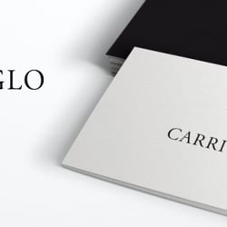 Diseño de logotipo y papelería comercial de la firma CARRI & GLO.
