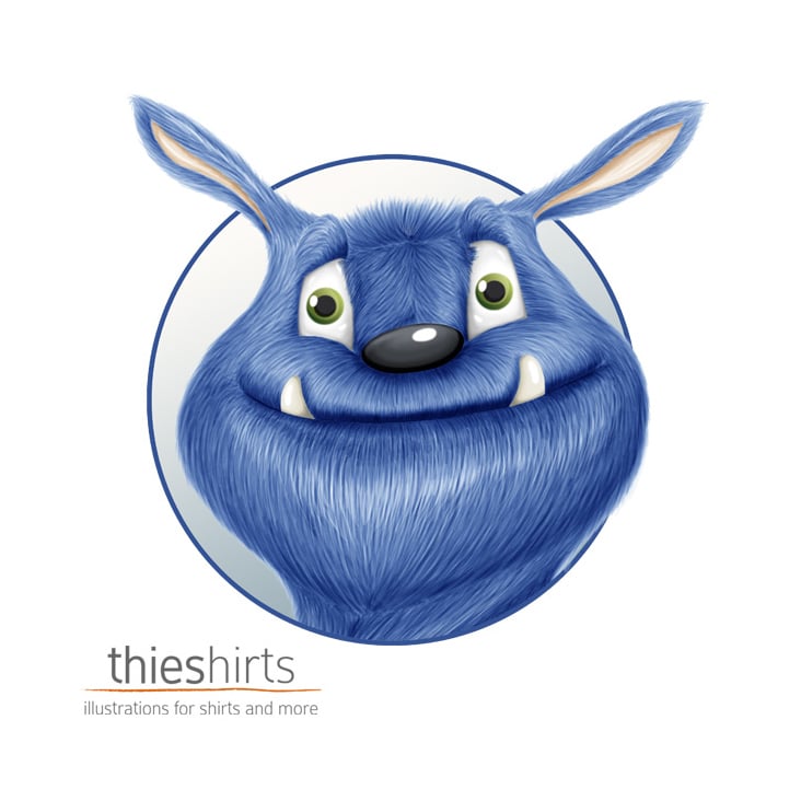 blaues Monster