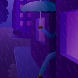 Regen in der Stadt