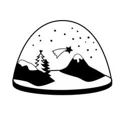 Motiv Schneekugel