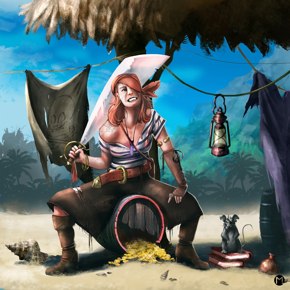 Concept Art – Character Design – Kinky the Pirate