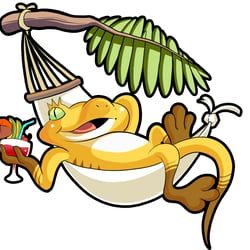 Gecko Maskotchen Design