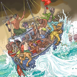 DIE GRUENEN, Coverillustration Broschuere