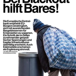 Bei Blackout hilft Bares!
