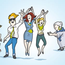 jubelnde HTPeople