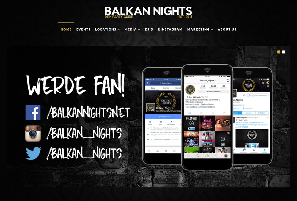 balkannights.net Frontpage