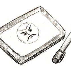 Tablet für ein Kinderbuch