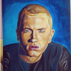 Eminem Acryl auf Leinwand