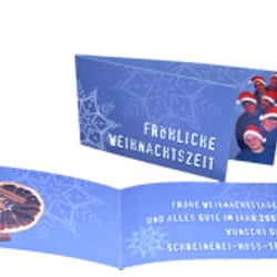 Weihnachtskarte Schreinerei