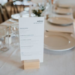 Hochzeitspapeterie / Menükarte