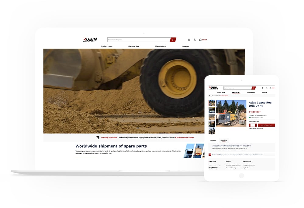 Onlineshop von Rubin GmbH