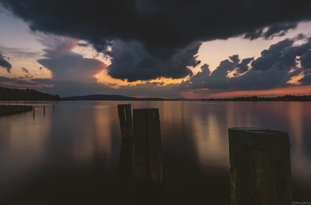 Vor dem Sturm am Bodensee, Ermatingen Thurgau