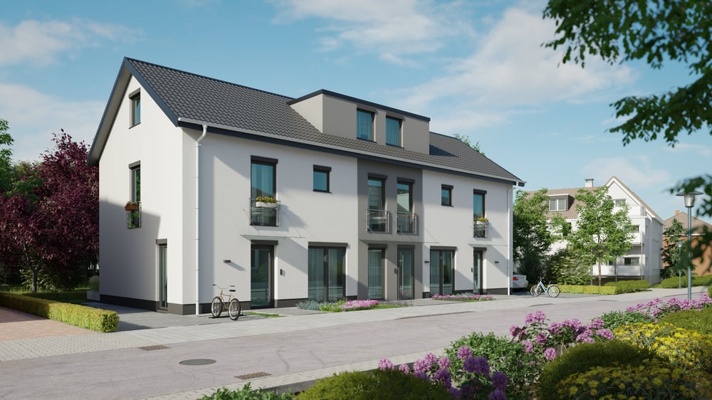3d-Visualisierung eines Wohnhauses, Hamm
