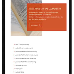 Webdesign Tablet Ansicht