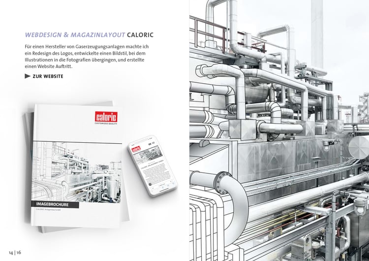 WEBDESIGN & MAGAZINLAYOUT – CALORIC