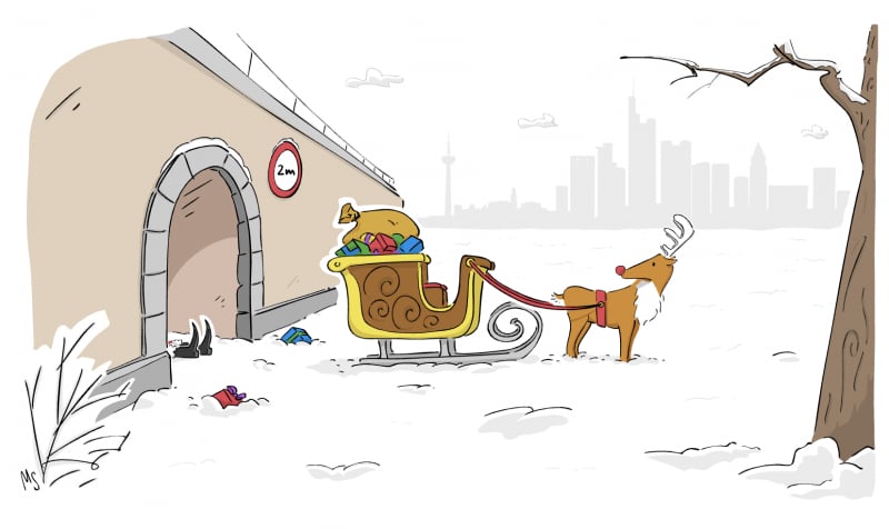 DeKoBe Weihnachtsgrusskarte