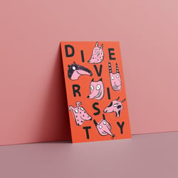 Diversity Postkarte