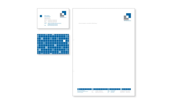 Mosaik Personalagentur. Konzept, Corporate Design und Logo.