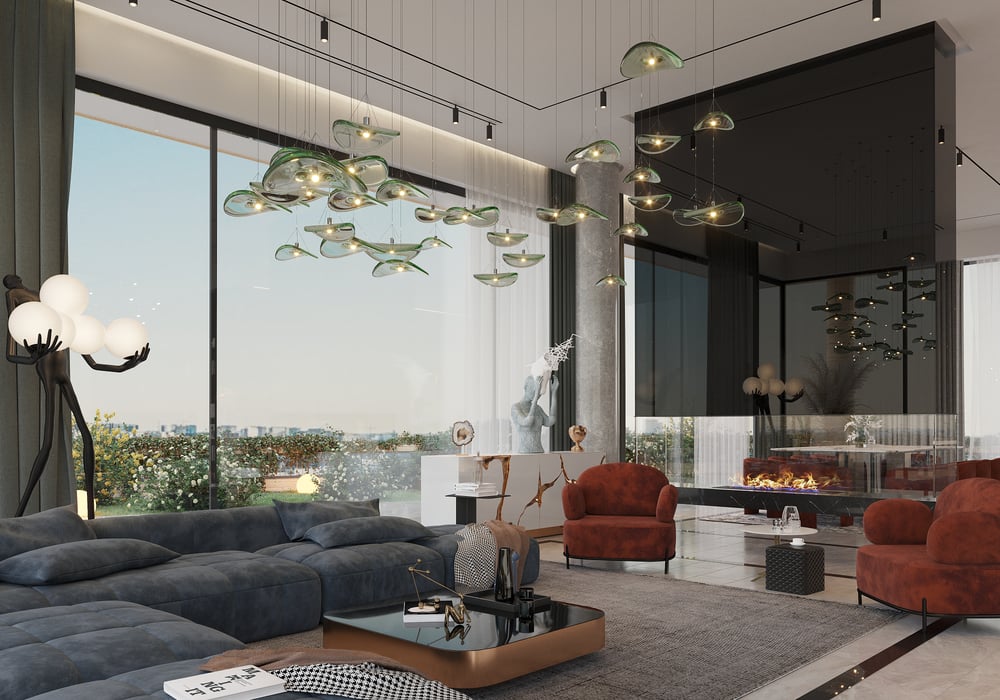 3D Innenraumvisualisierung – Luxusappartment