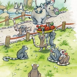 Illustration – Buba der kleine Elefant