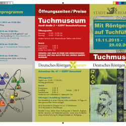 Flyer für eine Patchwork-Ausstellung Seite 1
