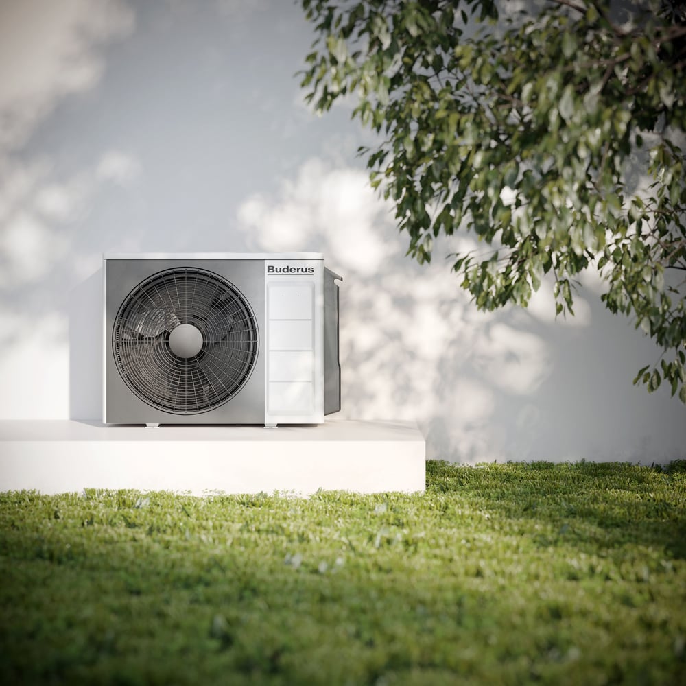 Produktvisualisierung des Klimasystems Logacool von Buderus