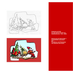 Wichtelkarte zur Adventszeit
