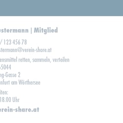 Visitenkarte (Rückseite)