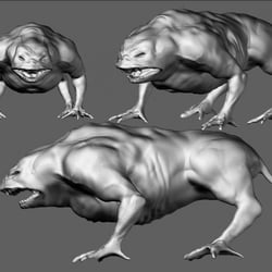 Quadped Zbrush