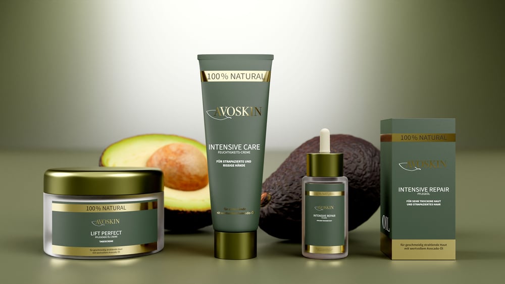 3D Visualisierung Kosmetik Serie