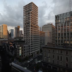 Außenvisualisierung: Neues und Altes in Manhattan verschmelzen
