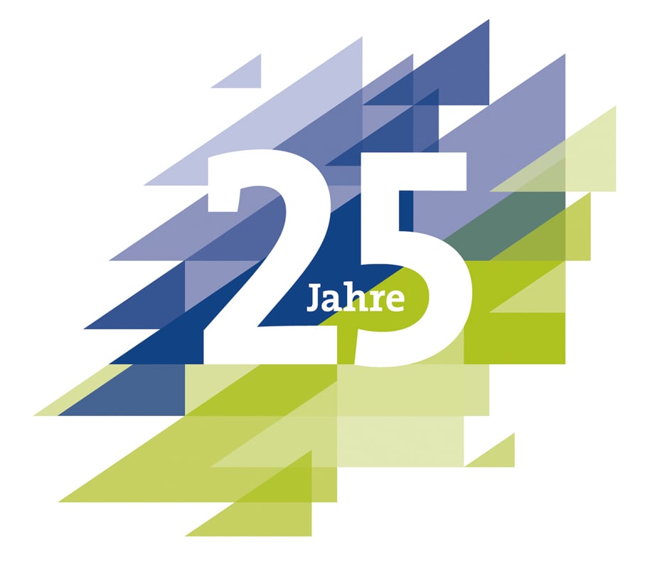 Jubiläums-Logo 25 Jahre ISG