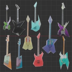 Gitarren – Assets für das Musikvideo „Over Me“