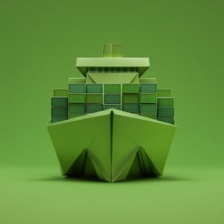 Zero Carbon Shipping Illustration