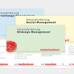 Gestaltungskonzept Flyer für Weiterbildung, Coaching