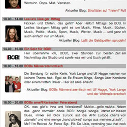 Interaktives Programmschema