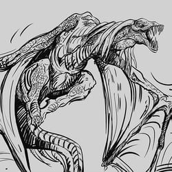 Schwarzer Drache