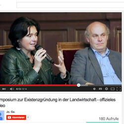 Symposium zur Existenzgründung in der Landwirtschaft