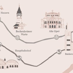 Stadtplan Frankfurt für Mattheusser Immobilien, 2018