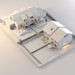 Wohnbau Oberriexingen Kehlstrasse Clay Rendering