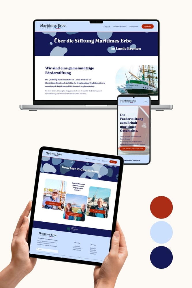 Website der Stiftung Maritimes Erbe im Lande Bremen