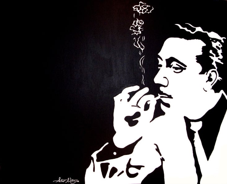 Django 1 (acrylic paint on canvas, 120×80 cm)