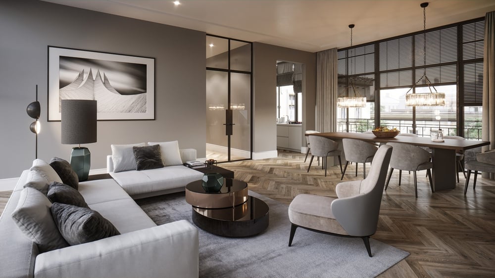 Innenvisualisierung Wohnung, Frankfurt