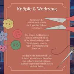 Knöpfe und Werkzeuge