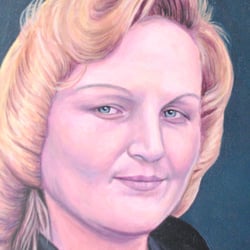 Ingrid / Acryl auf Sperrholzplatte
