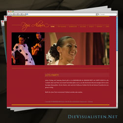 Homepage für eine Flamenco-Tänzerin