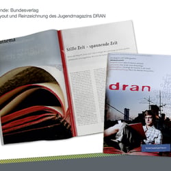 Kunde: Bundesverlag, Layout und Reinzeichnung des Jugendmagazins DRAN