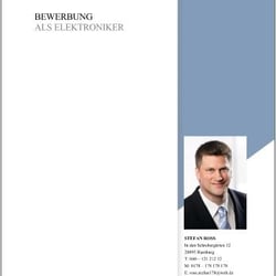 Bewerbungsvorlage Deckblatt  5