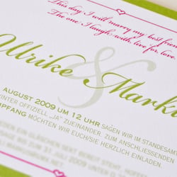 Save the date Karte „Fresh“